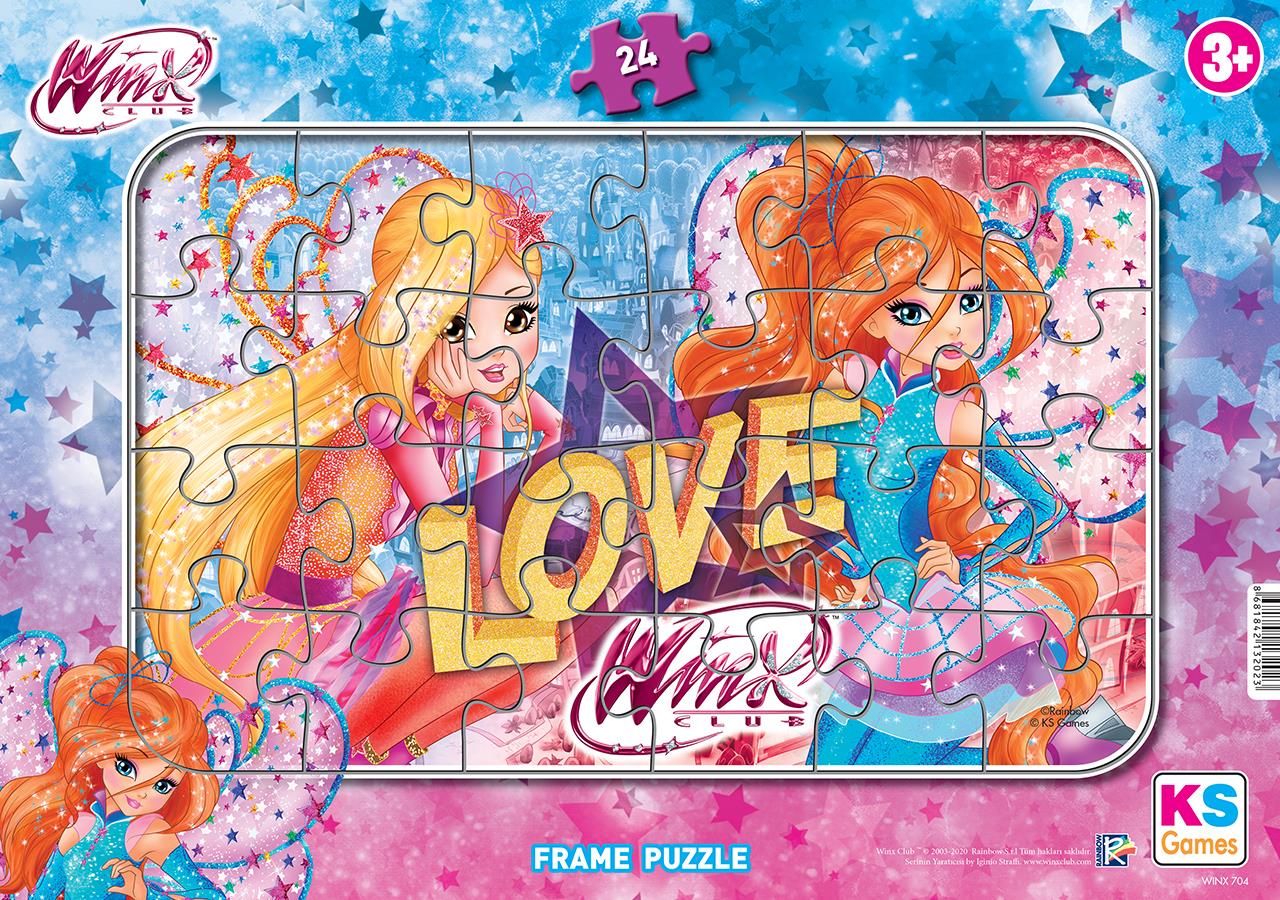 Ks Games Winx Frame Puzzle 24'Lü WINX-704