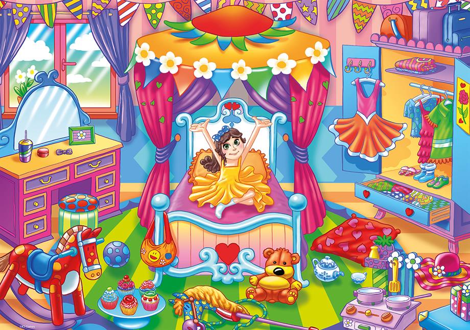 Ks Puzzle A Girl With Toys Jumbo Puzzle