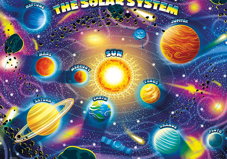 Ks Puzzle Planets Solar System Jumbo Puzzle   
