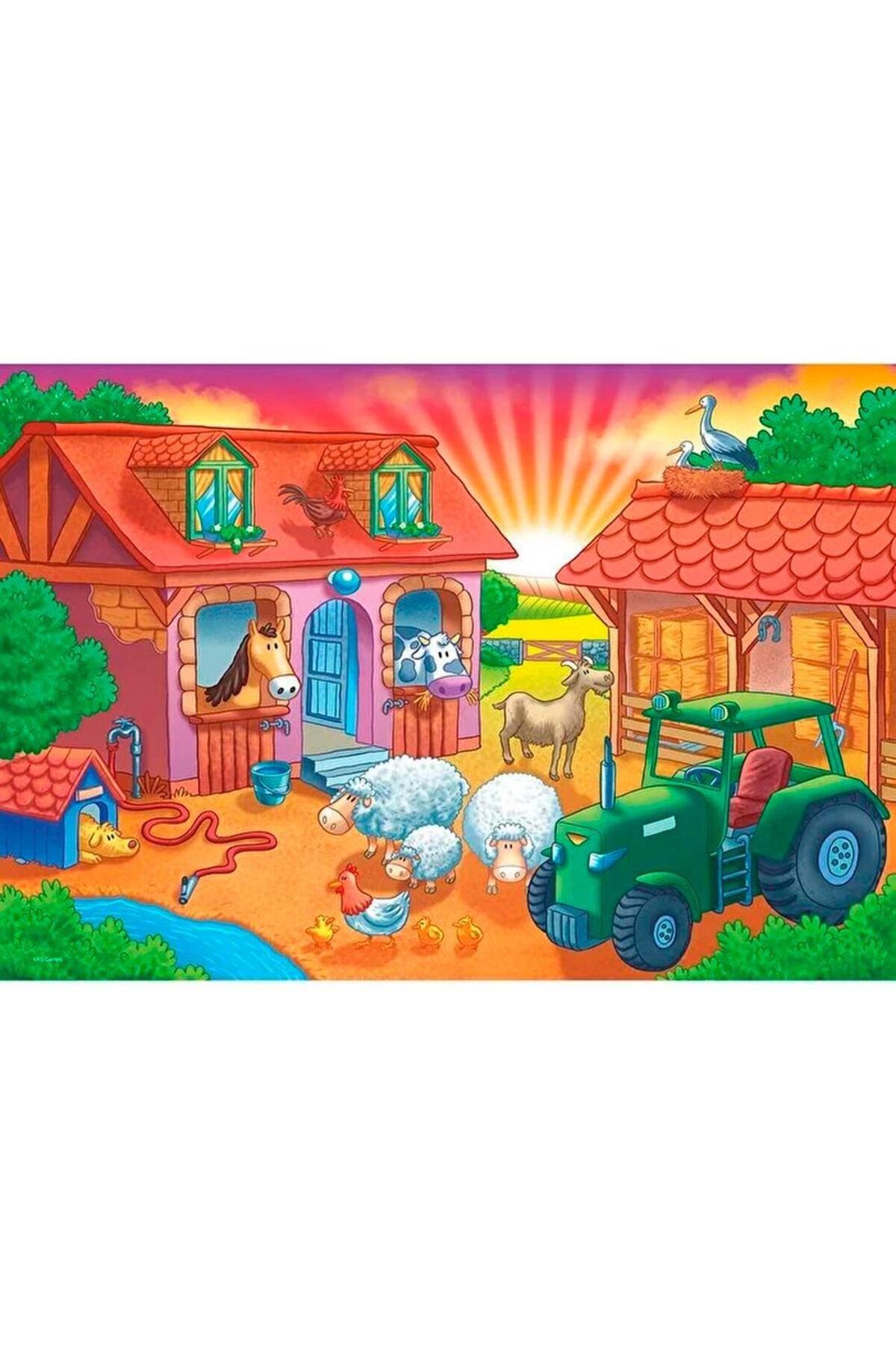 Ks Puzzle Sunrise On The Farm Jumbo Puzzle