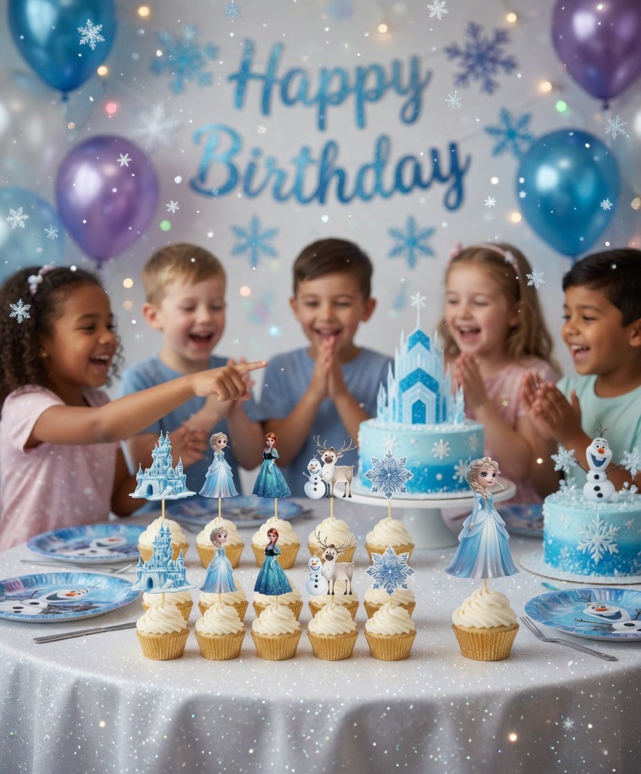 Kürdan Kar Prensesi 10 Parça Frozen
