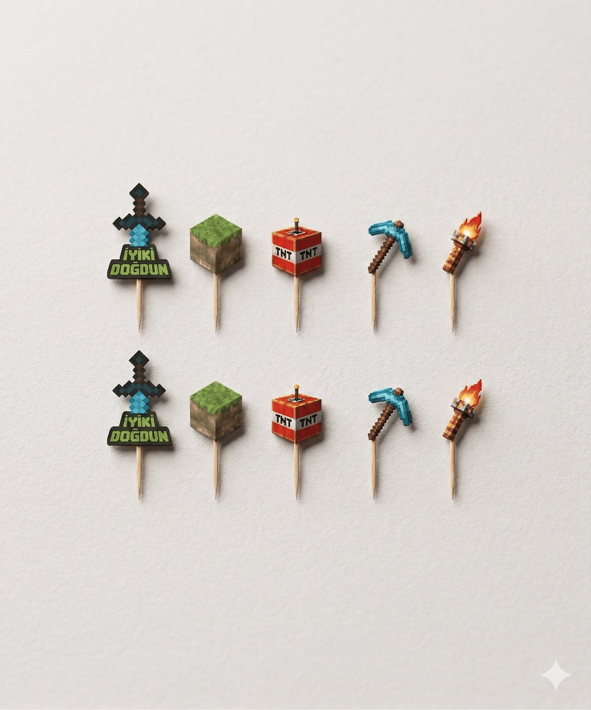 Kürdan Minecraft temalı 10 lu