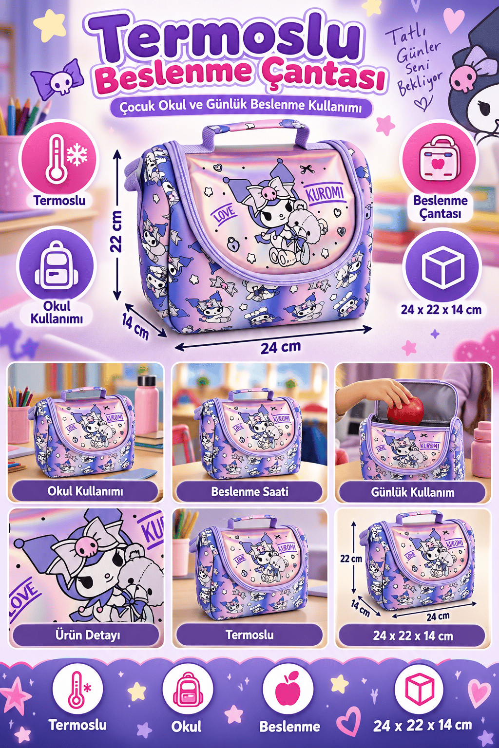 Kuromı Beslenme Cantası Termoslu 3174