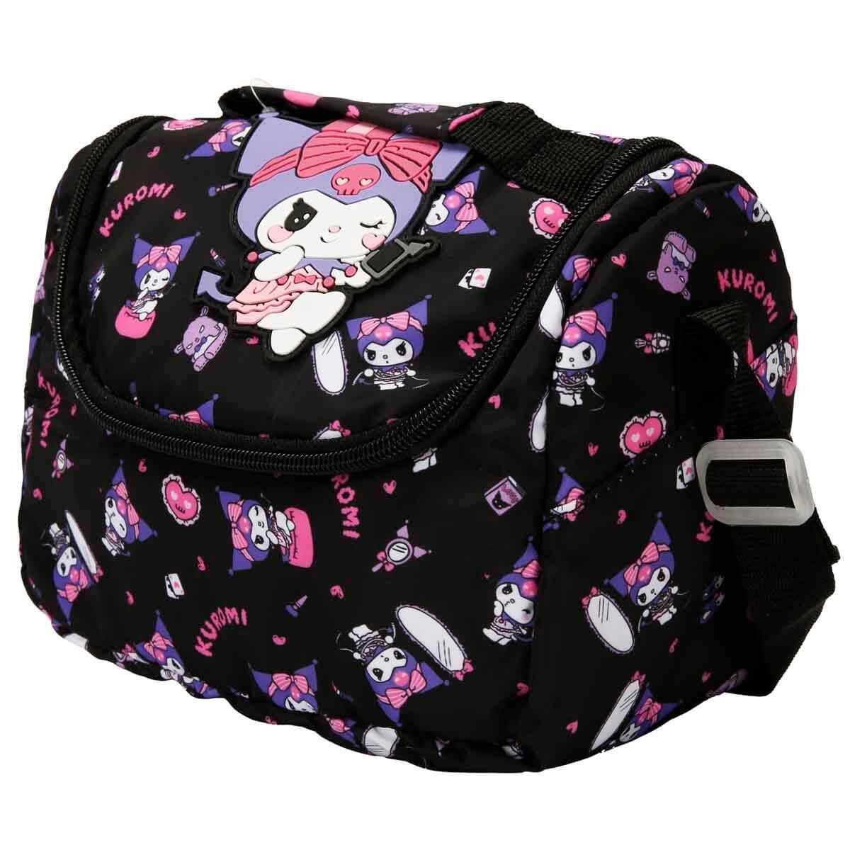 Kuromi Desenli Siyah Beslenme Çantası 3354