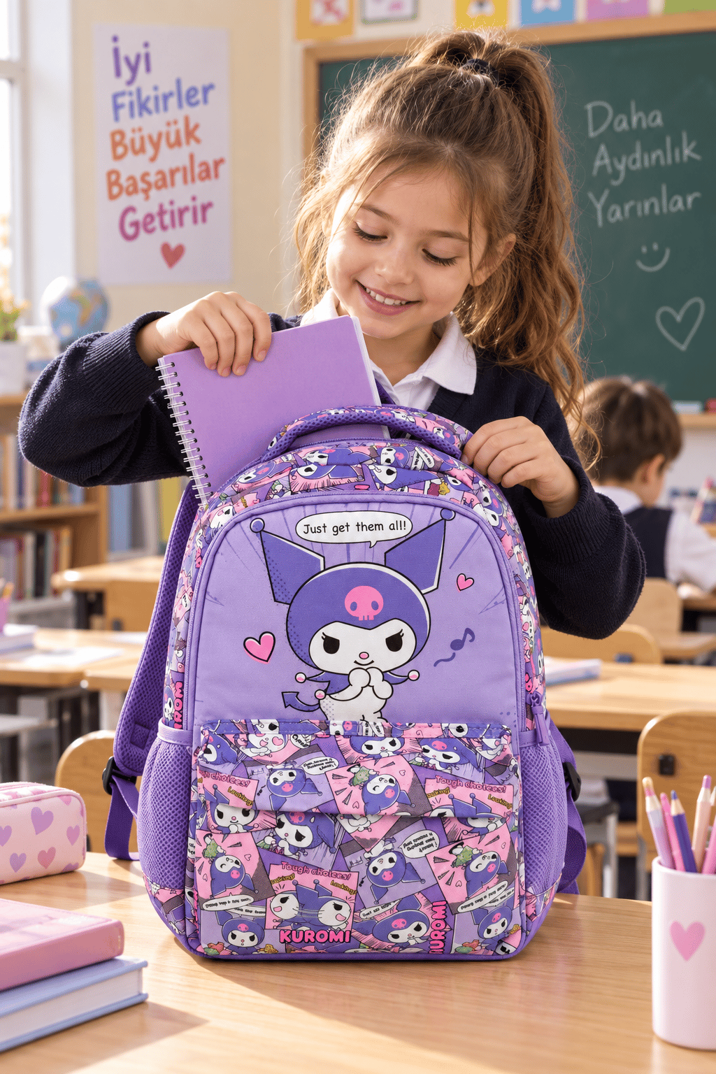 Kuromi Okul Çantası Sırt Çantası 45 28 14