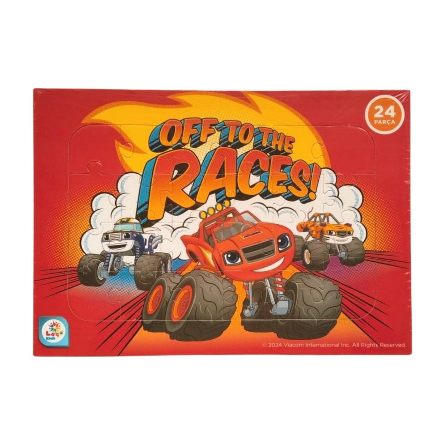 Laço Kids Blaze Taslamalı 24 Parça Frame Puzzle 2 