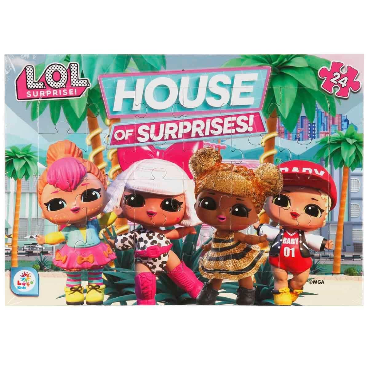 Laço Kids Lol 24 Parça Frame Puzzle Lol7595