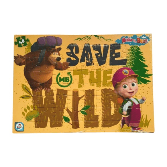 Laço Kids Masha Koca Ayı 48 Parça Frame Puzzle