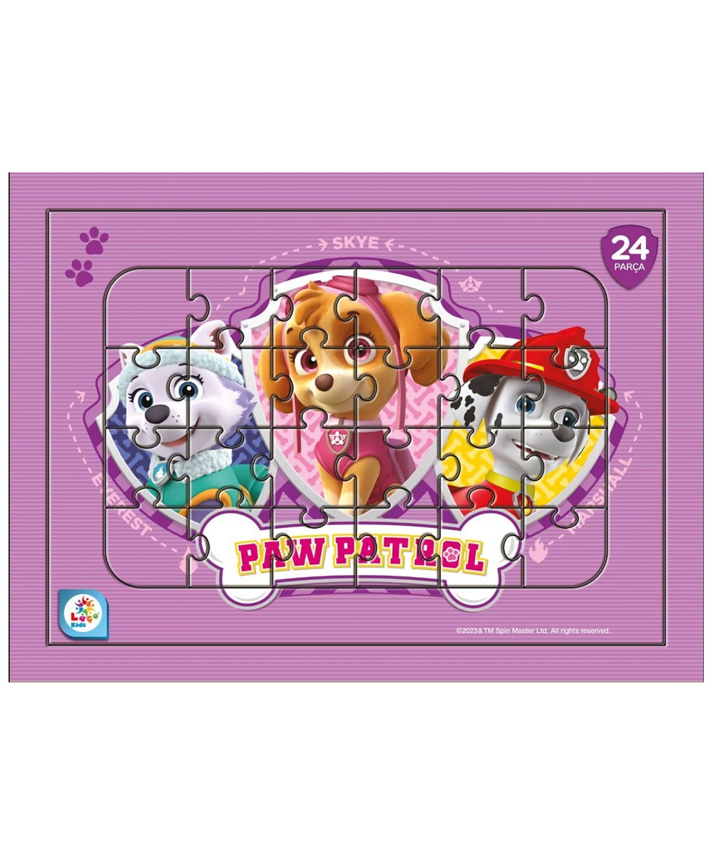 Laço Kids Paw Patrol Taslamalı 24 Parça Frame Puzz
