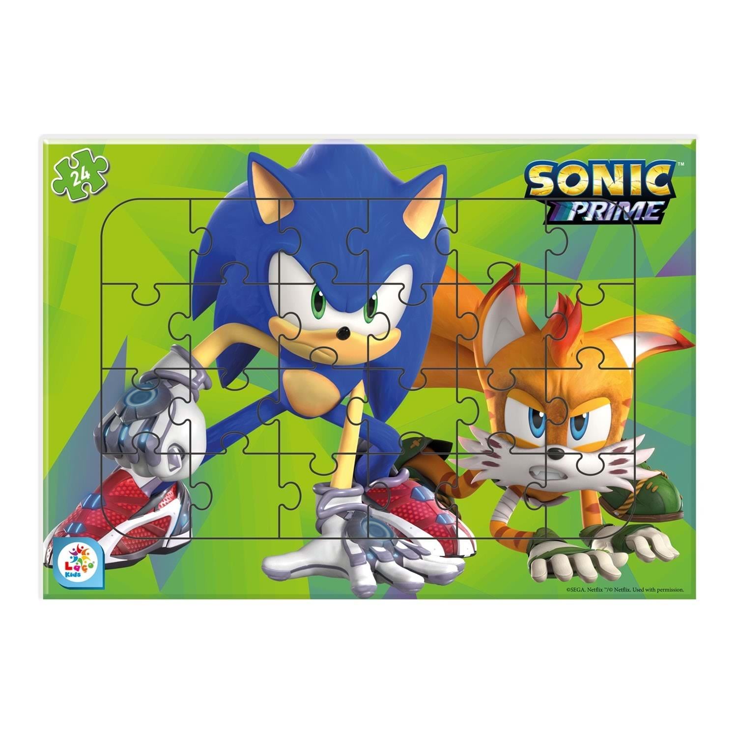 Laço Kids Sonic 24 Parça Frame Puzzle 1 So7866