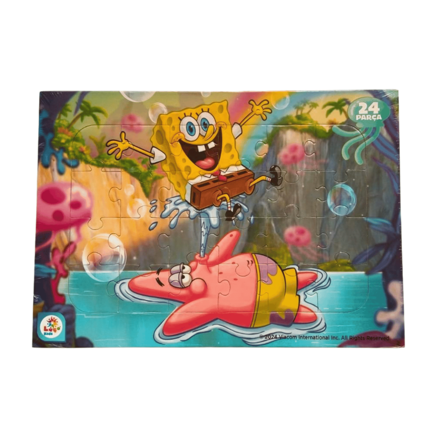 Laço Kids Spongebob Taslamalı 24 Parça Frame Puzzl