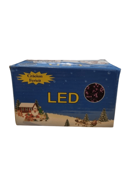 Led ışık 8,25.80 eklemeli fuşya led ışık fişle çalışır Karton Kutuda