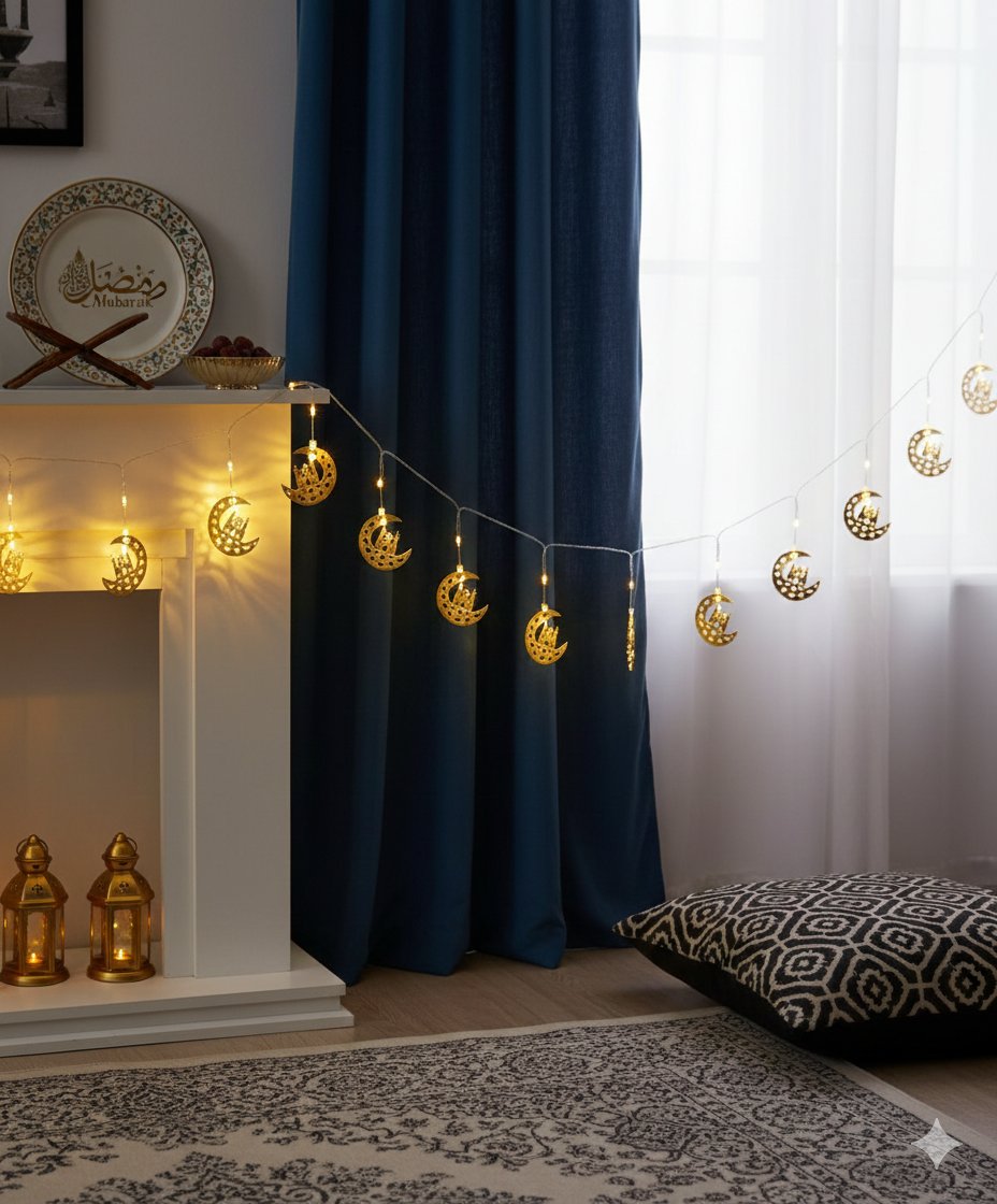 Led ışık Ramazan temalı pilli gün ışığı 2mt.