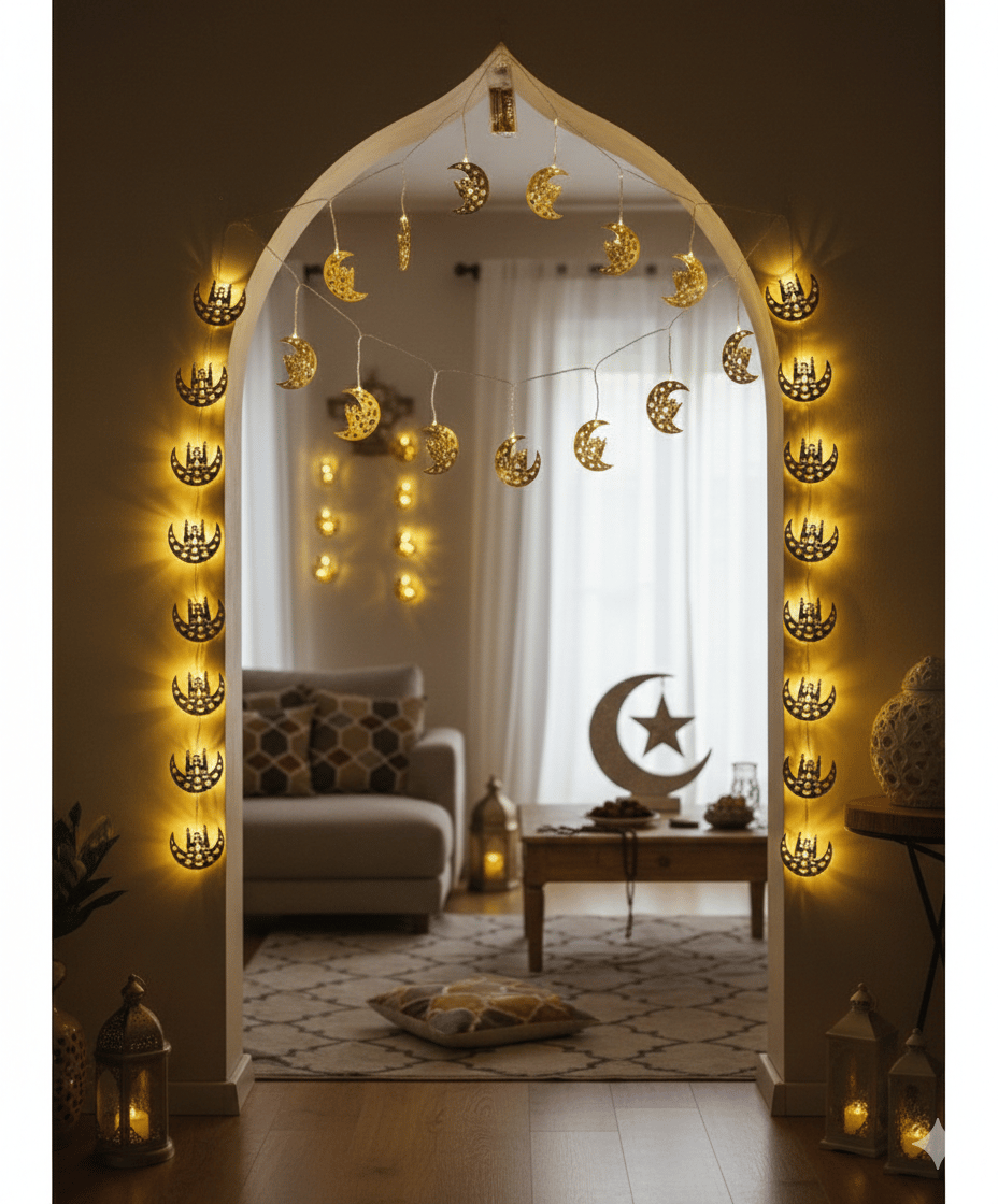 Led ışık Ramazan temalı pilli gün ışığı 2mt.