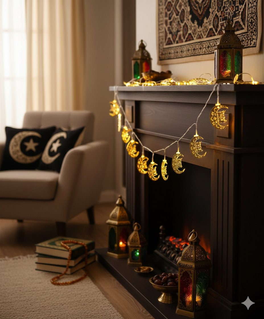 Led ışık Ramazan temalı pilli gün ışığı 2mt.