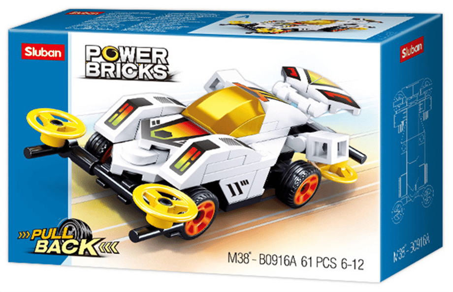 Lego 061 Parça Sluban Power Bricks Ymek Aracı