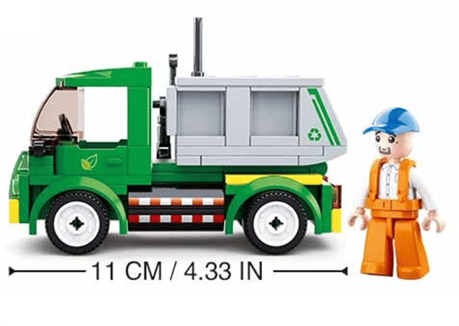 Lego 118 Parça Sluban Town Çöp Kamyonu            
