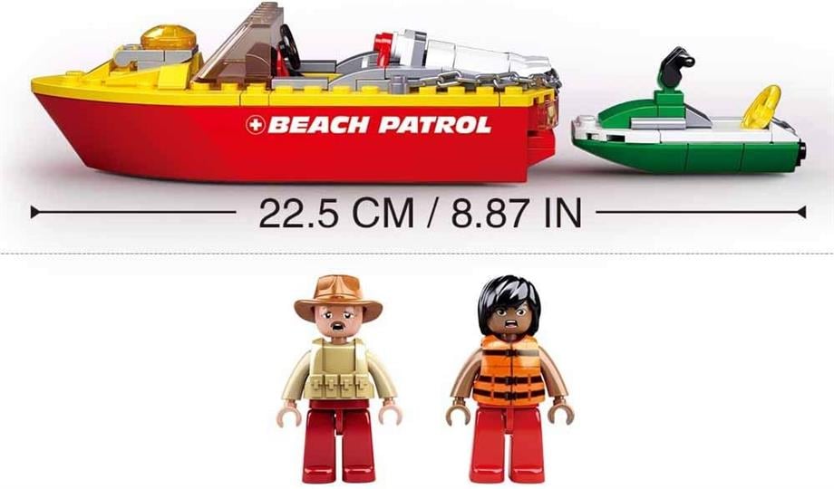 Lego 129 Parça Sluban Can Kurtarma Botu           
