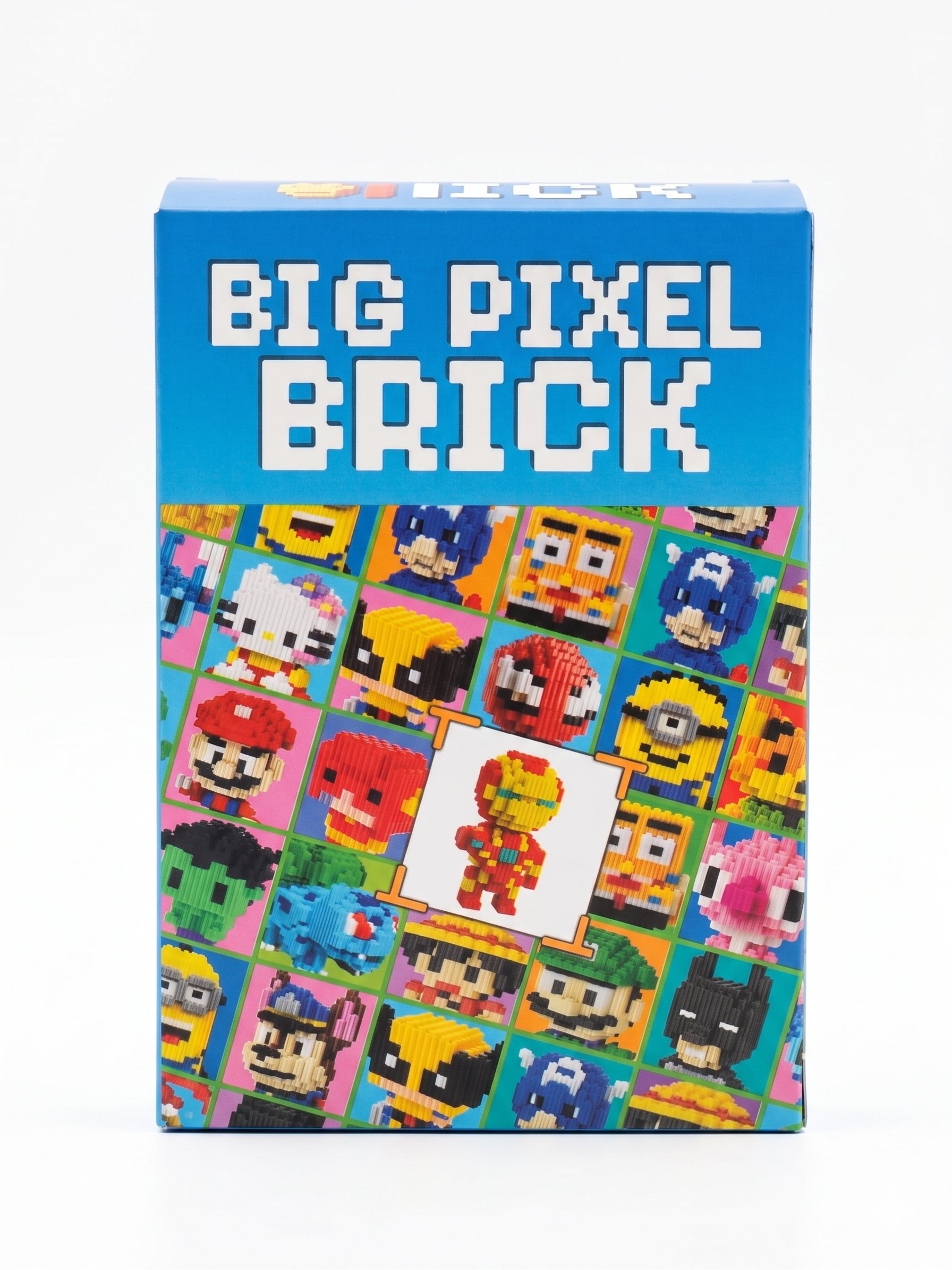 Lego Bricks 3d Büyük boy IRON-DEMİR ADAM  big pixel  BPB-020
