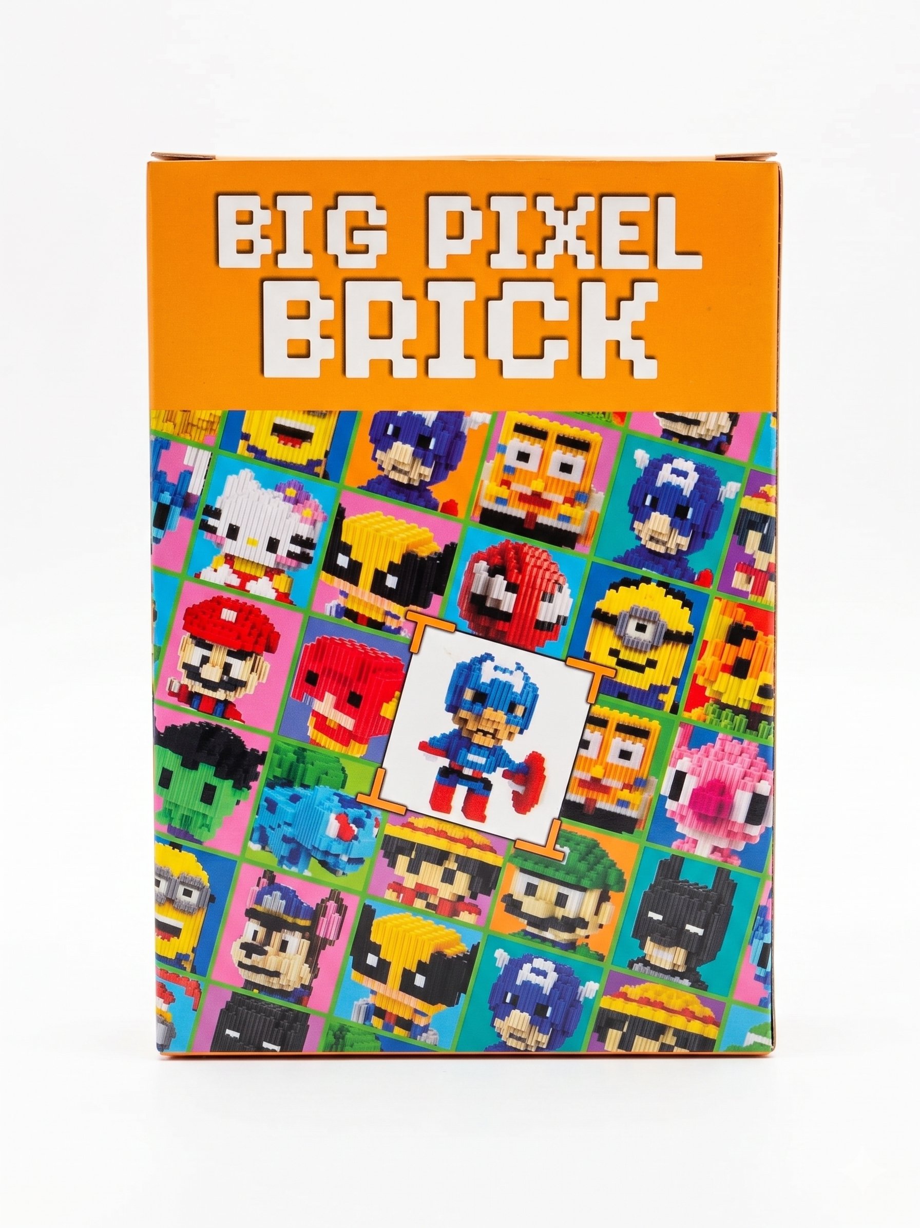 Lego Bricks 3d Büyük boy KAPTAN AMERİKA  big pixel  BPB-021