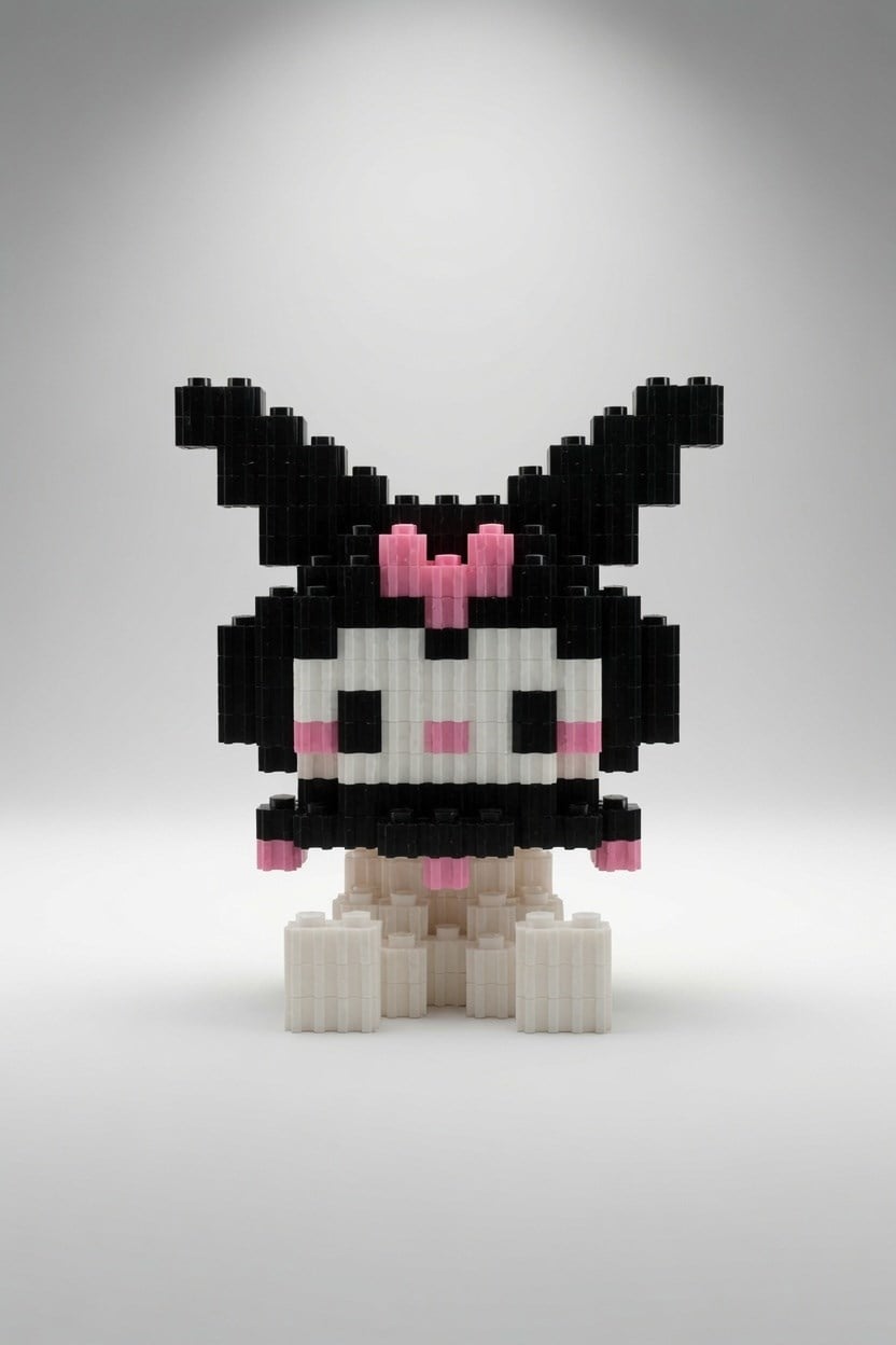 Lego Bricks 3d Büyük boy KUROMİ  big pixel  BPB-019
