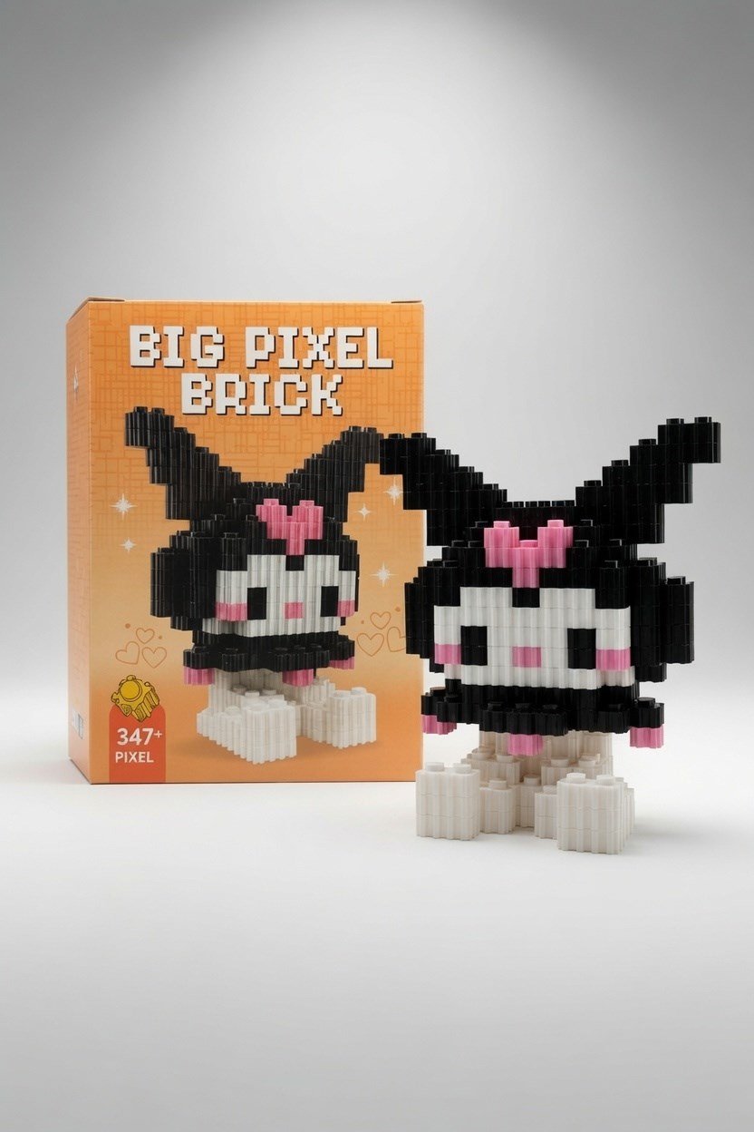 Lego Bricks 3d Büyük boy KUROMİ  big pixel  BPB-019