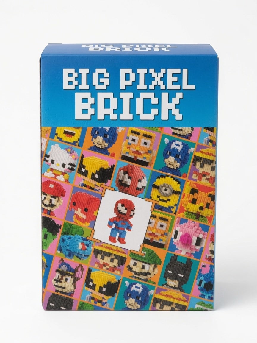 Lego Bricks 3d Büyük boy SPİDER-ÖRÜMCEK ADAM  big pixel  BPB-015