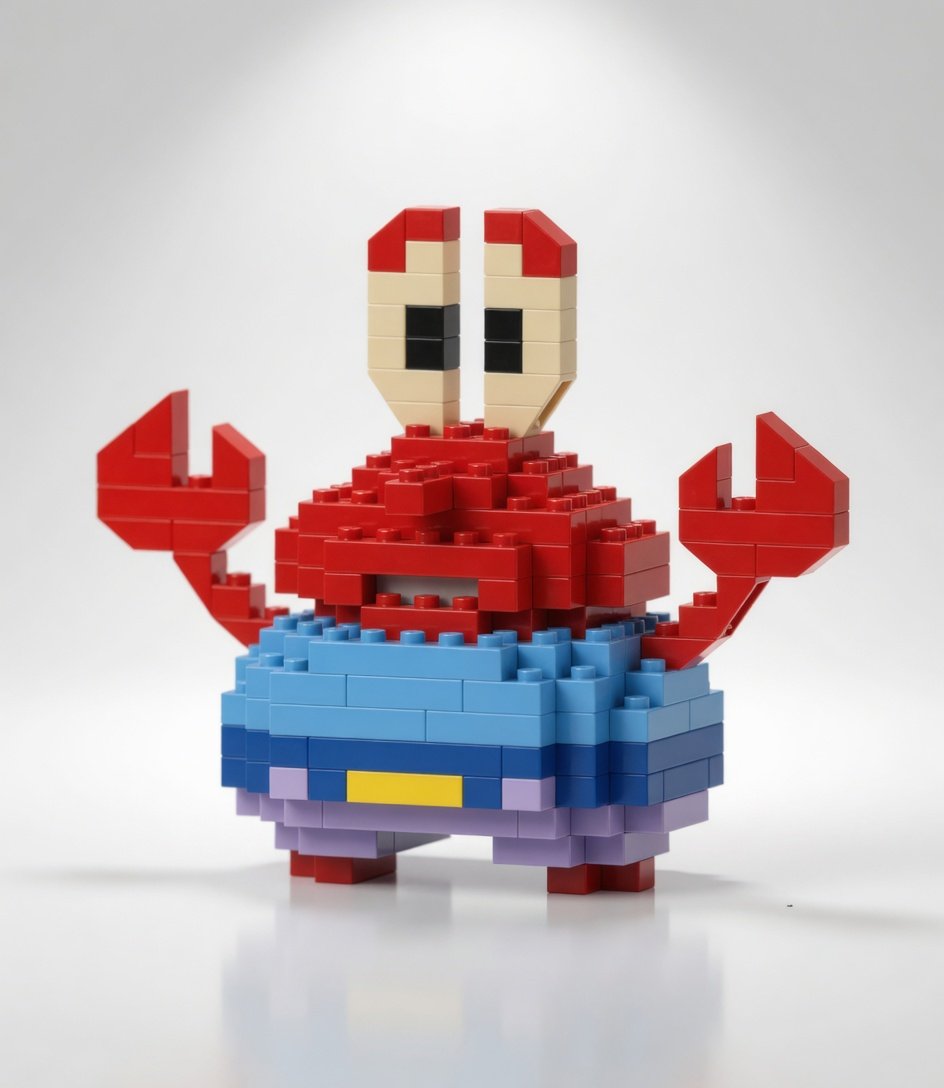 Lego Bricks 3d lego crab yengeç