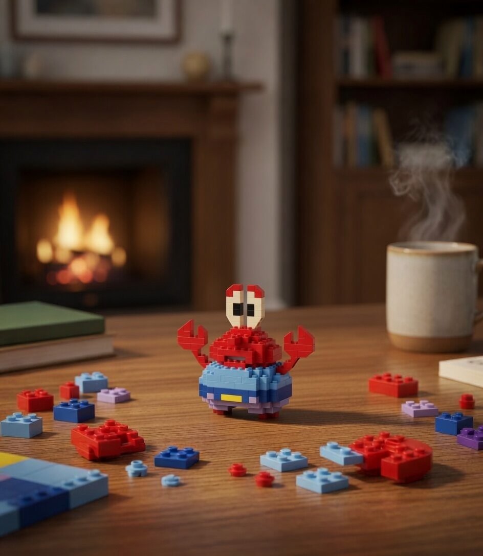 Lego Bricks 3d lego crab yengeç