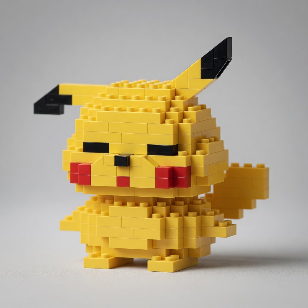 Lego Bricks 3d lego pokemon pikachu