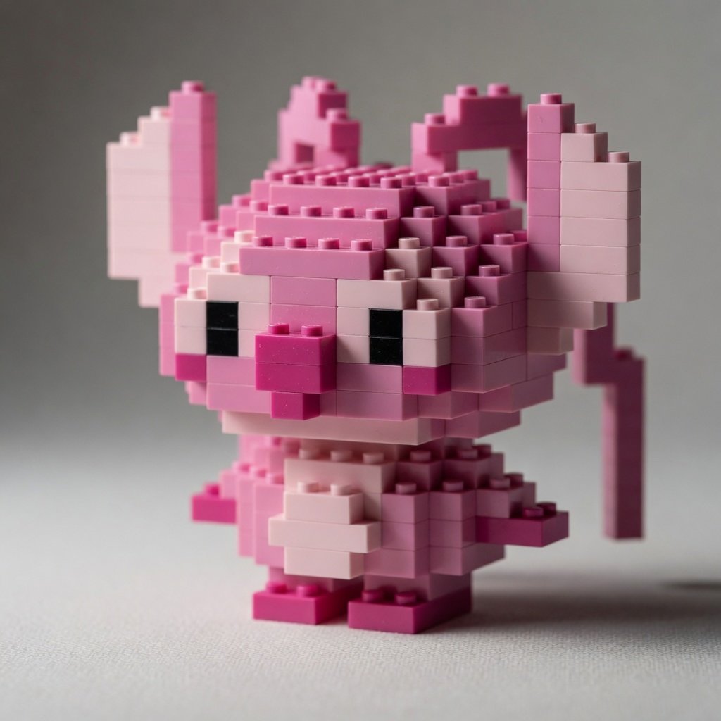 Lego Bricks 3d lego  stitch angel
