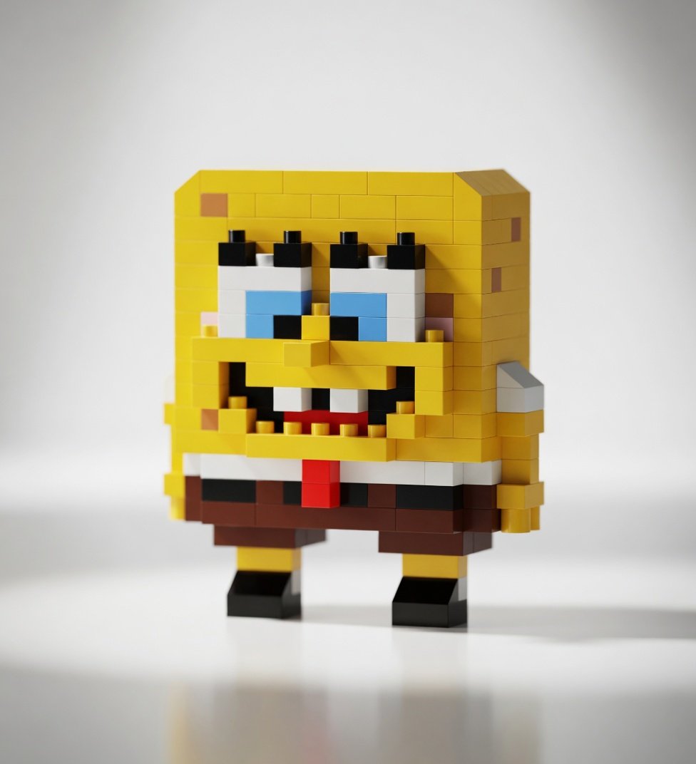 Lego Bricks 3d lego sünger bob