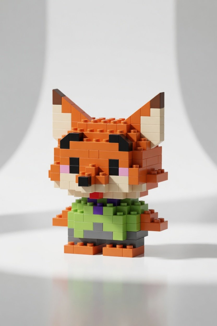 Lego Bricks 3d lego tilki