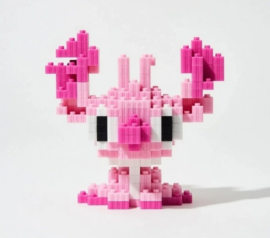 Lego Bricks Big Pixel 3D Angel Yapım Seti Büyük Boy Blok Oyuncak Koleksiyon Dekor Model