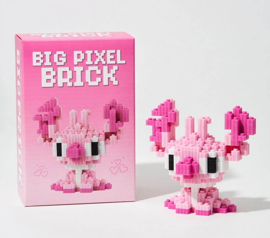 Lego Bricks Big Pixel 3D Angel Yapım Seti Büyük Boy Blok Oyuncak Koleksiyon Dekor Model