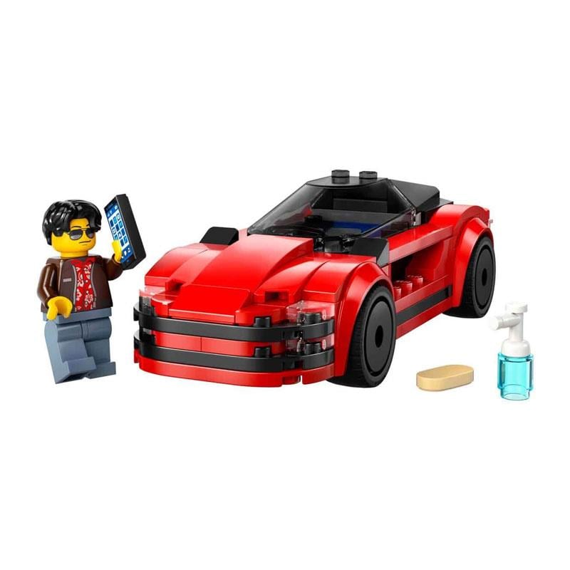 Lego city 109  Parça Orjinal kırmızı spor araba