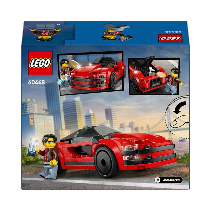 Lego city 109  Parça Orjinal kırmızı spor araba