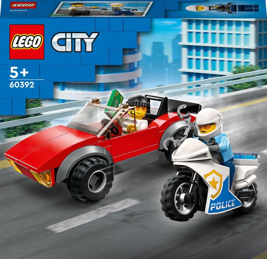 Lego City Polis Motorsikleti Araba Takibi 60392