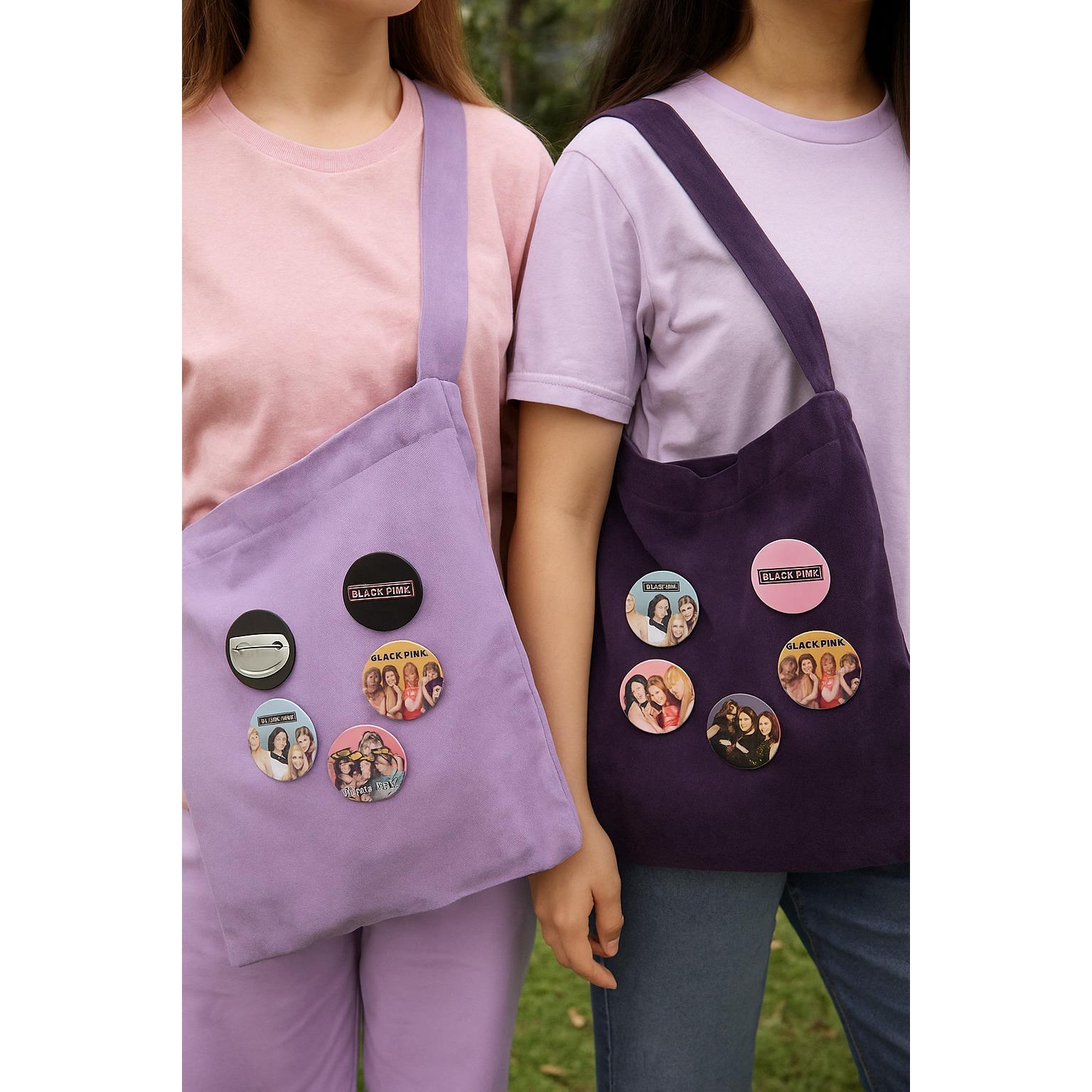 Lisanslı Yaka çanta metal rozeti Black Pink   6lı paket Pinyata İçi Doğum Günü Hediyesi