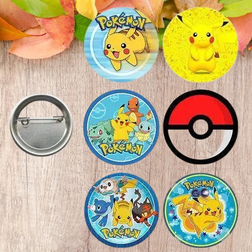Lisanslı Yaka çanta rozeti Pokemon 6lı Paket Pinyata İçi Küçük Hediyelikler