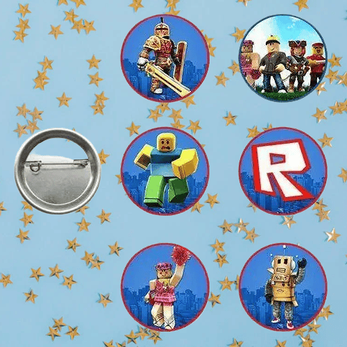 Lisanslı Yaka çanta rozeti Roblox 6lı Paket Pinyata İçi Küçük Hediyelikler