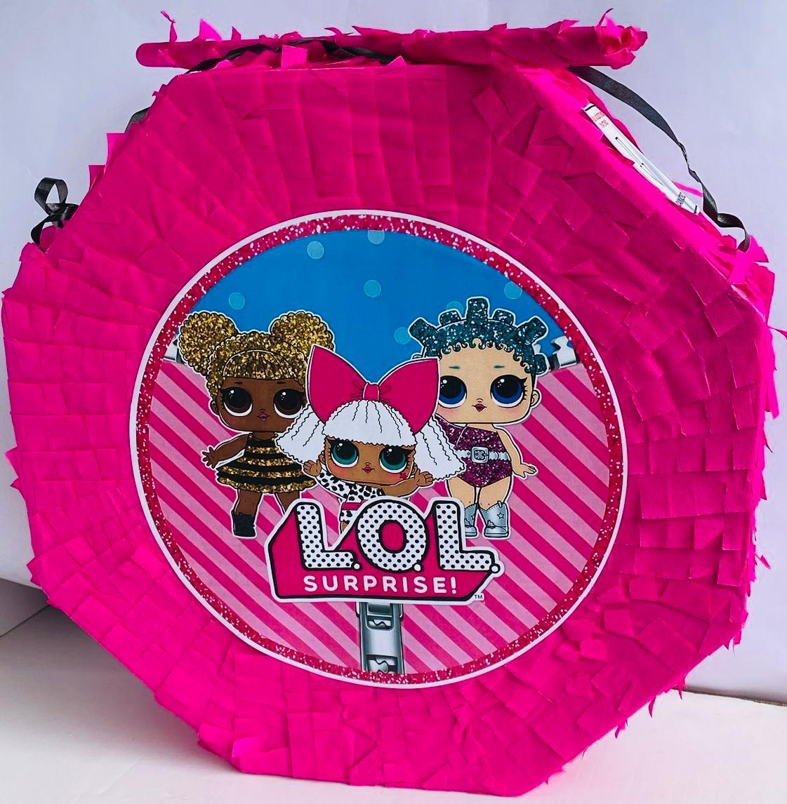 LOL Bebek Pinyata 42cm + Sopası Doğum Günü Eğlencesi Pinyata Patlatma Partisi