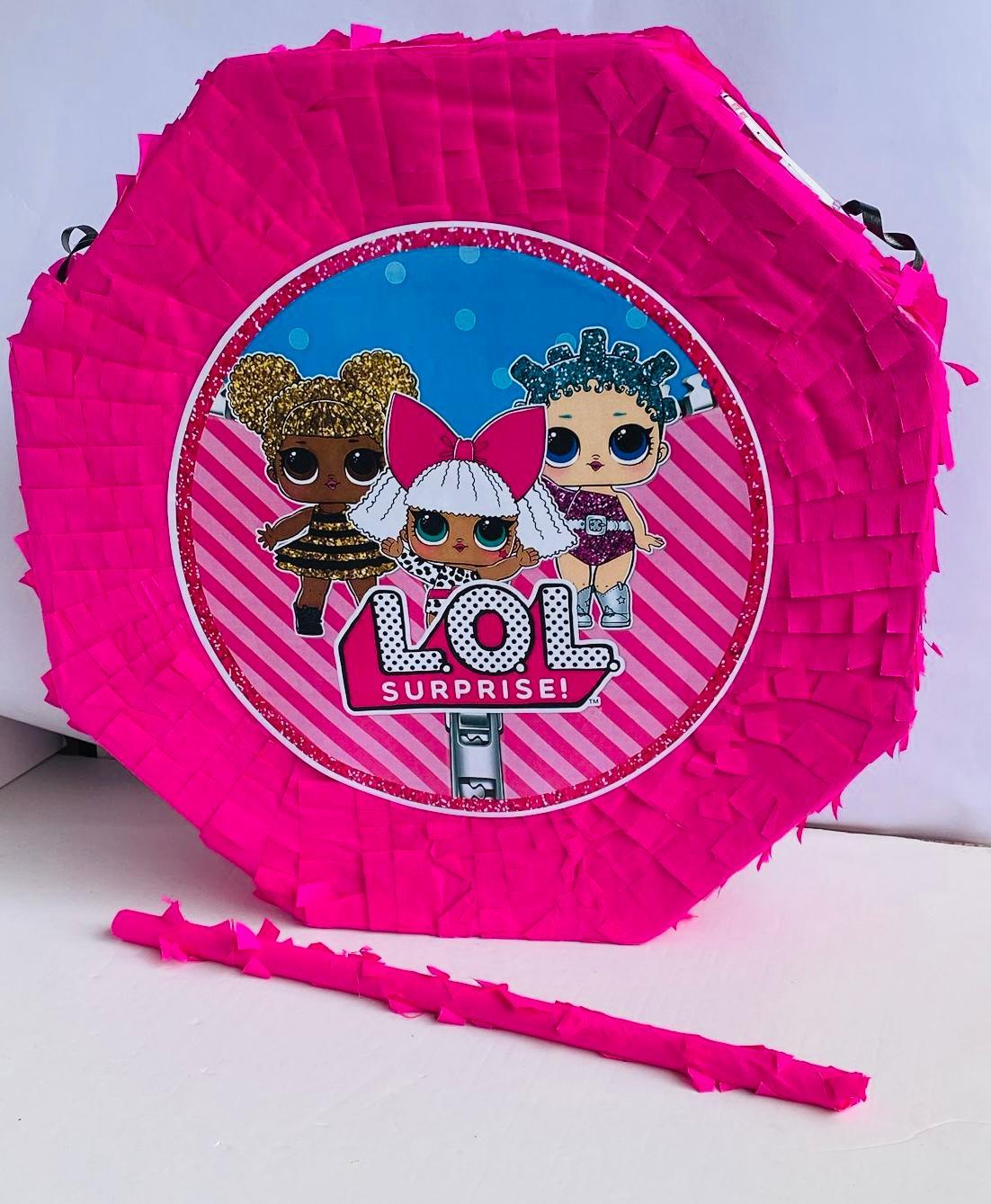 LOL Bebek Pinyata 42cm + Sopası Doğum Günü Eğlencesi Pinyata Patlatma Partisi
