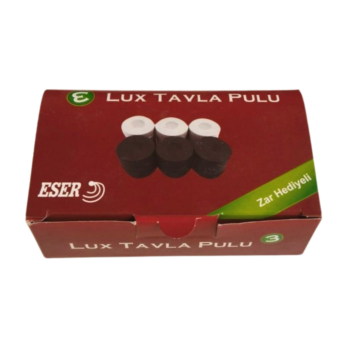 Lüks Tavla Pulu Yedek Büyük 3 Numara