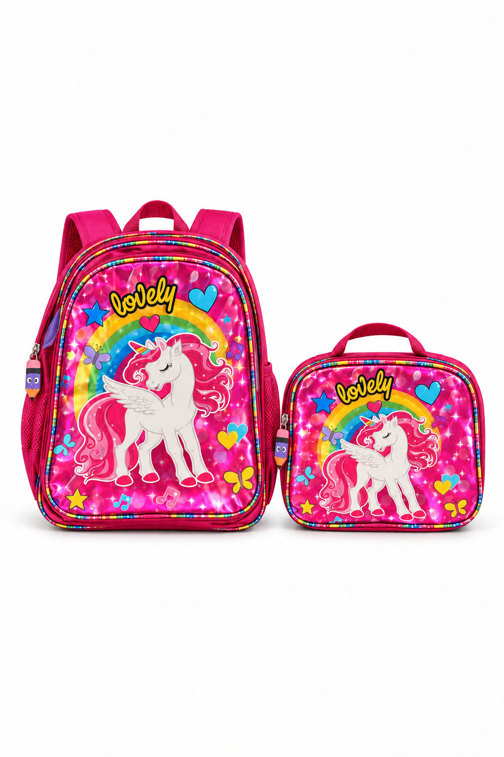 Lüx Simli 2li SET Çanta+beslenme 1379 UNICORN