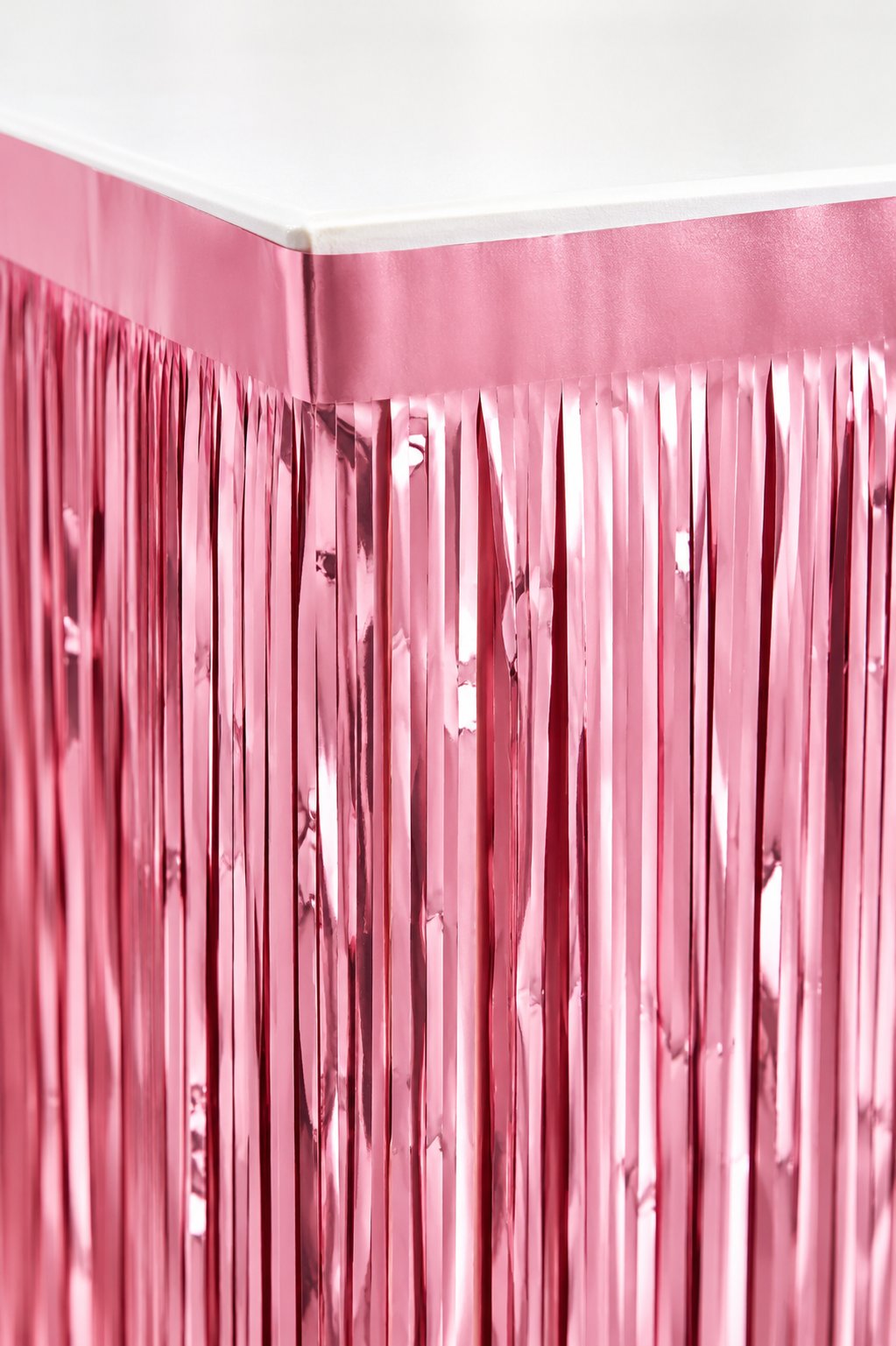 Masa Eteği Fonsüs Metalize Mat Pembe 240x75 Cm