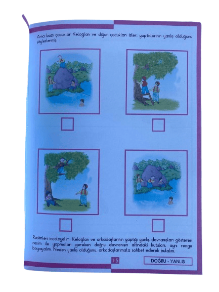 Masallarla kavramlar Keloğlan ile ZIT KAVRAMLAR 2 Sıra dışı okul öncesi eğitim ve aktivite Kitabı