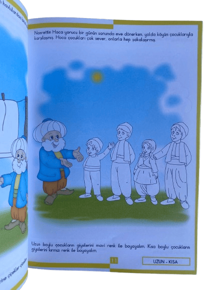 Masallarla kavramlar Nasrettin Hoca ile zıt kavramlar 1 ve Keloğlanla zıt kavramlar 2 okul öncesi 2li aktivite kitabı