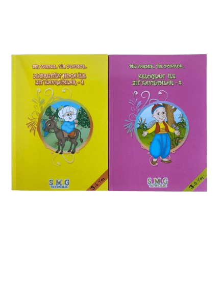 Masallarla kavramlar Nasrettin Hoca ile zıt kavramlar 1 ve Keloğlanla zıt kavramlar 2 okul öncesi 2li aktivite kitabı