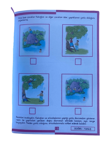 Masallarla kavramlar Nasrettin Hoca ile zıt kavramlar 1 ve Keloğlanla zıt kavramlar 2 okul öncesi 2li aktivite kitabı